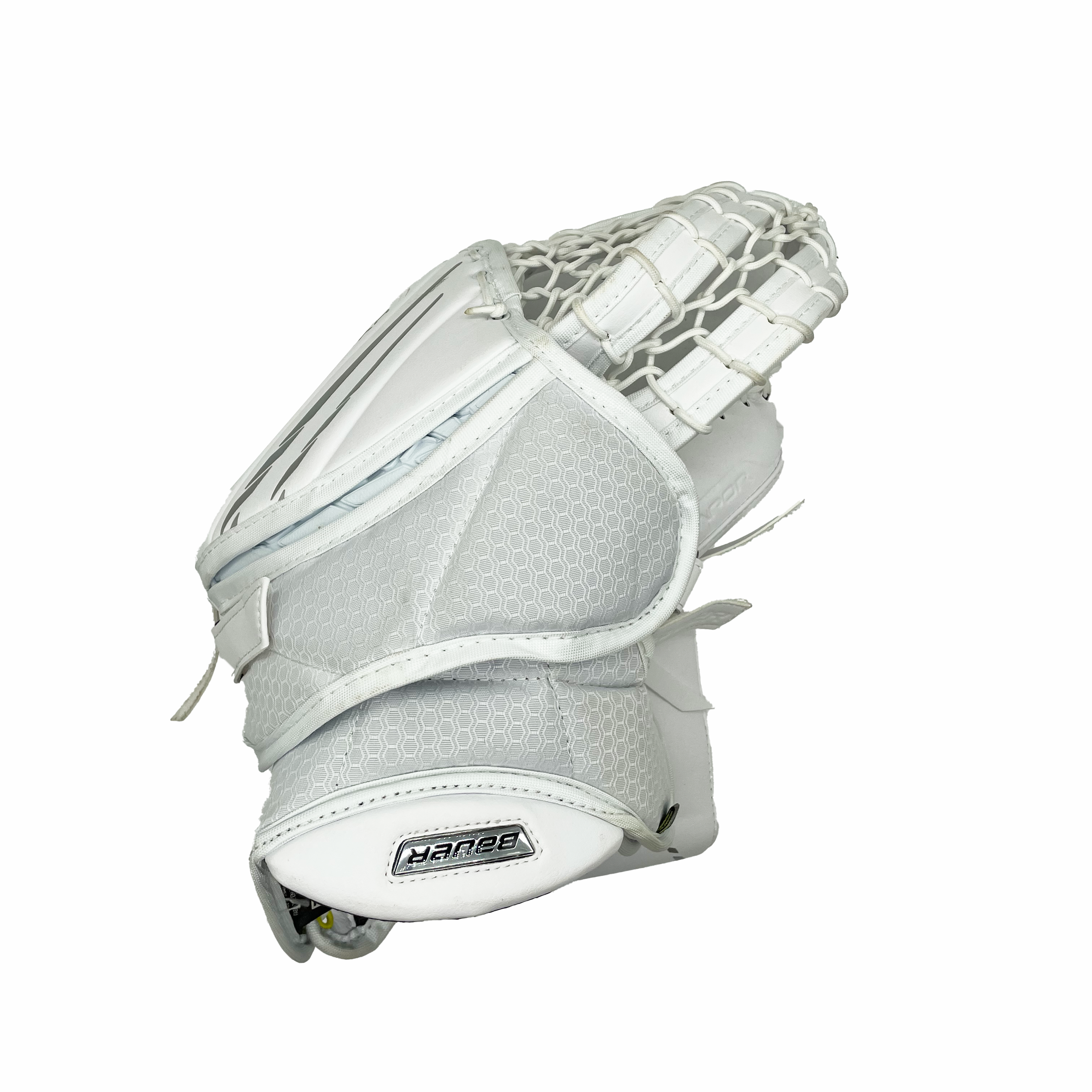 Bauer Vapor Hyperlite - Gant de gardien de but Pro Stock d'occasion (blanc/argent)